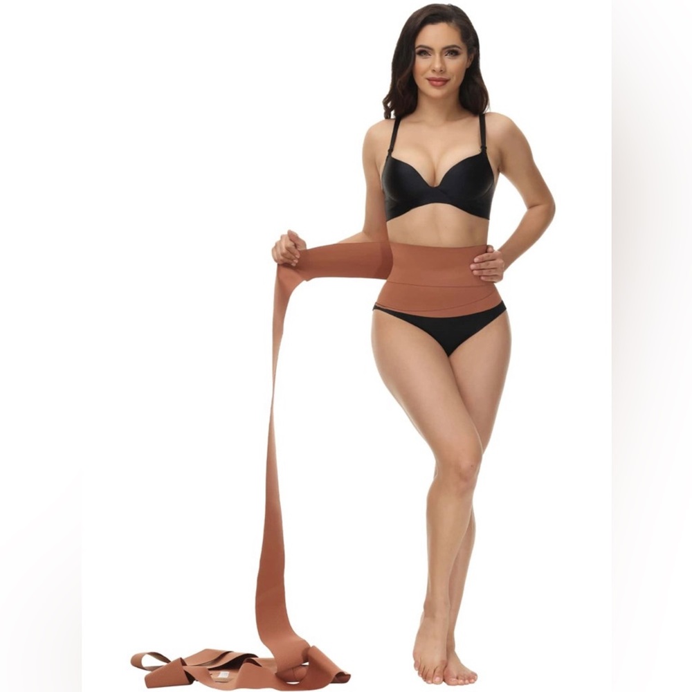 Ribbed Knit Wrap Waist Trainer